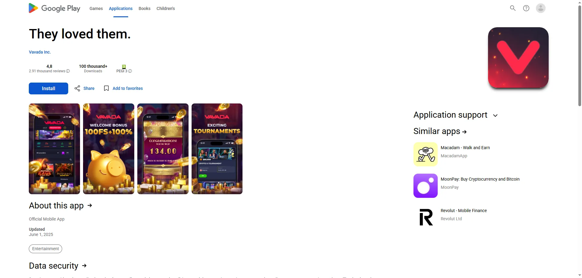 Aplikacja mobilna Vavada Casino – PWA na iOS i Android